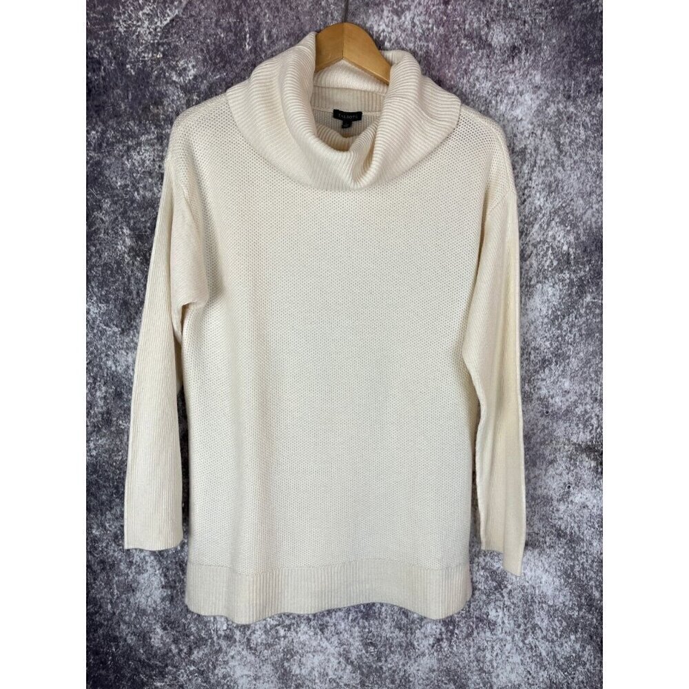 Talbots Sweater Women's L Lambs Wool Cowl‎ Neck Old Money Quiet Luxury Lagenlook
